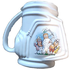 GOLF NUT Mug Coffee Tea Cup Golf Bag Gift 1993 Souvenir